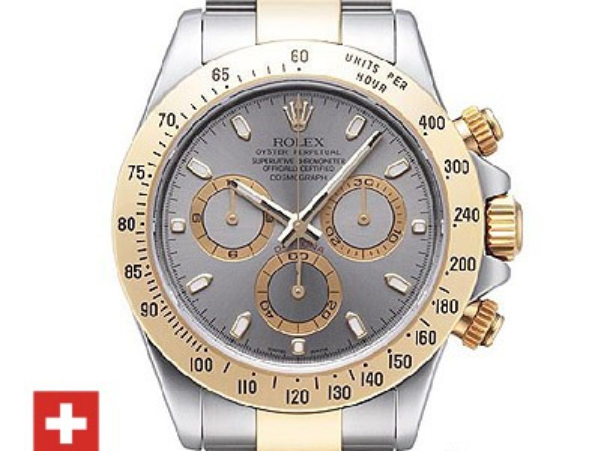 Rolex daytona two 2025 tone grey dial