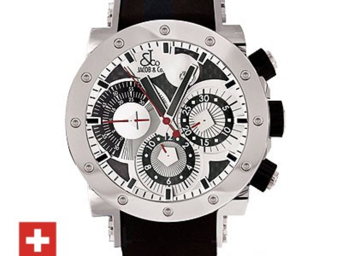 Jacob and Co Epic 2 White Chronograph Swiss Replica Watch