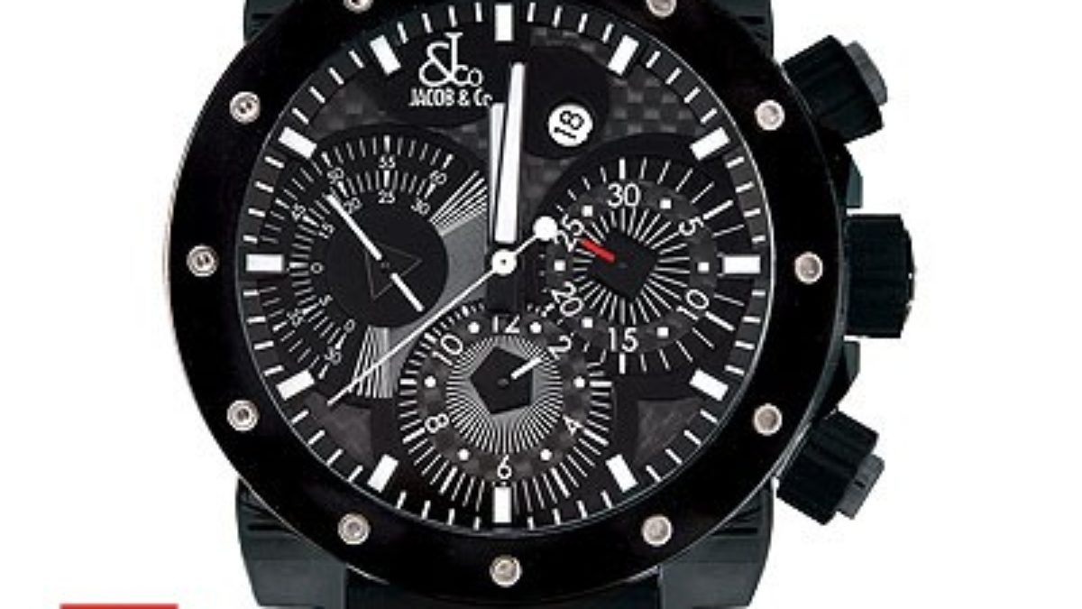 Jacob and Co Epic II Black Titanium Swiss Time Replica Watch