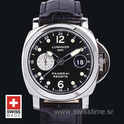 Panerai Luminor GMT Regatta Black Dail Swisstime Replica