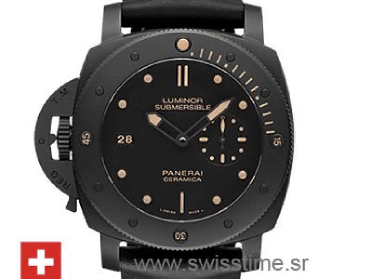 Panerai Luminor Submersible Ceramica Left Handed Watch