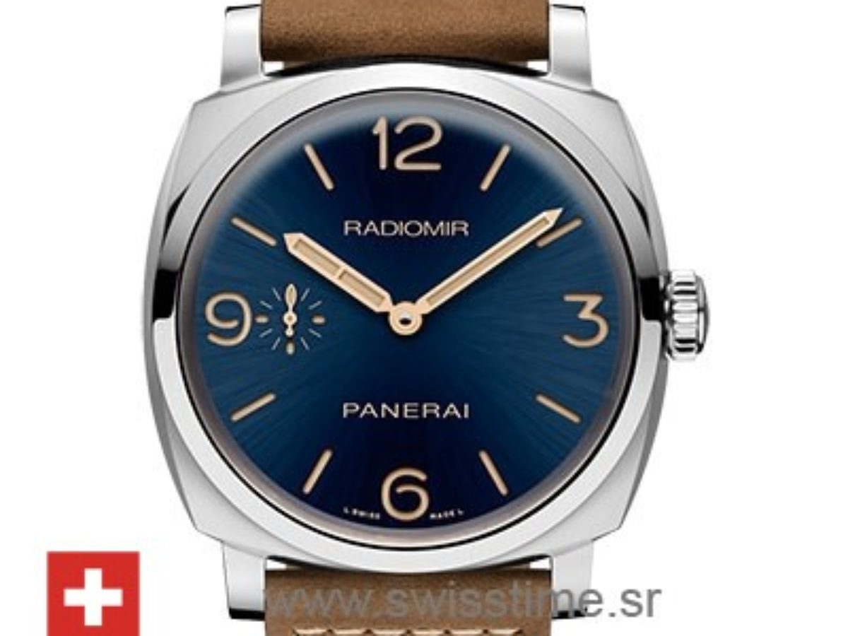 Panerai Radiomir 3 Days Acciaio Blue Dial Swiss Replica Watch