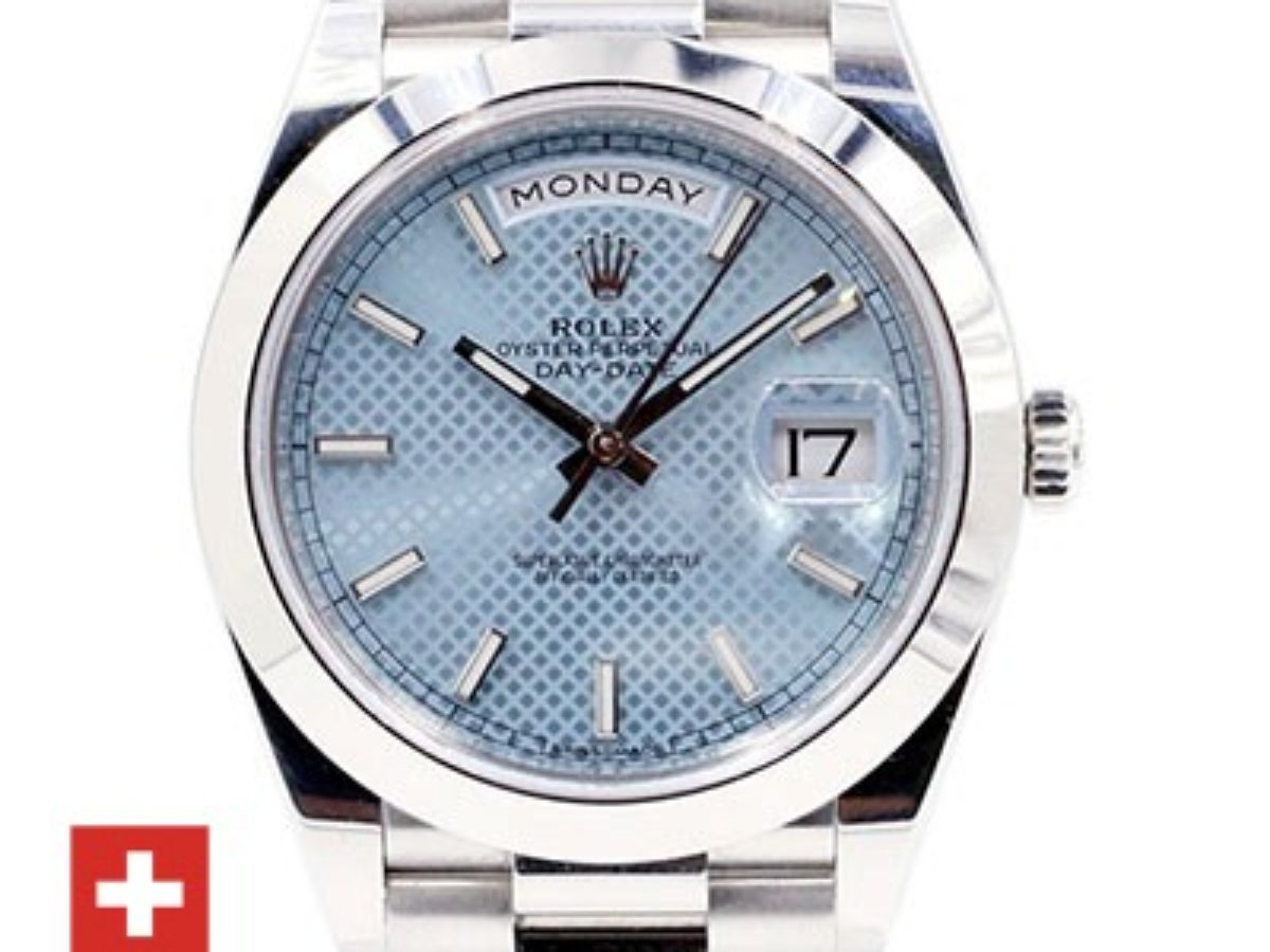 Réplicas Rolex Day-Date 36 Jigsaw Dial reloj en oro blanco  Replicas  Relojes Compra Baratos Venta,Mejor Relojes De Imitacion Outlet